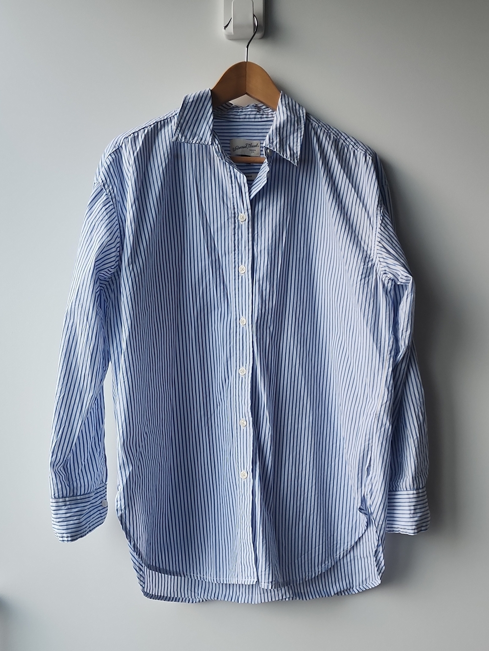 Universal Thread Anthropologie Pinstripe Oversized Button Up Shirt